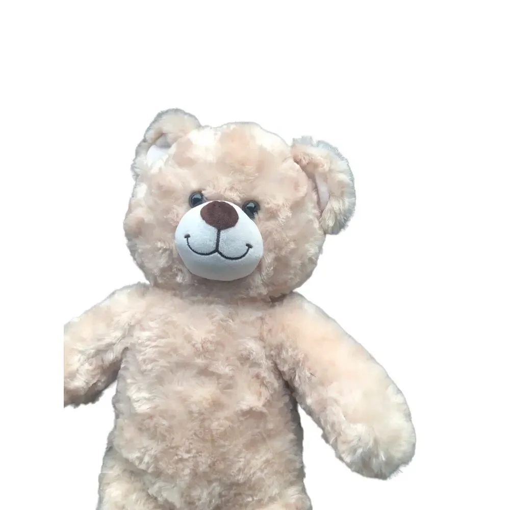 Build A Bear‎ Cream Curly Fur Teddy Plush Stuffed Bear 19 Inches